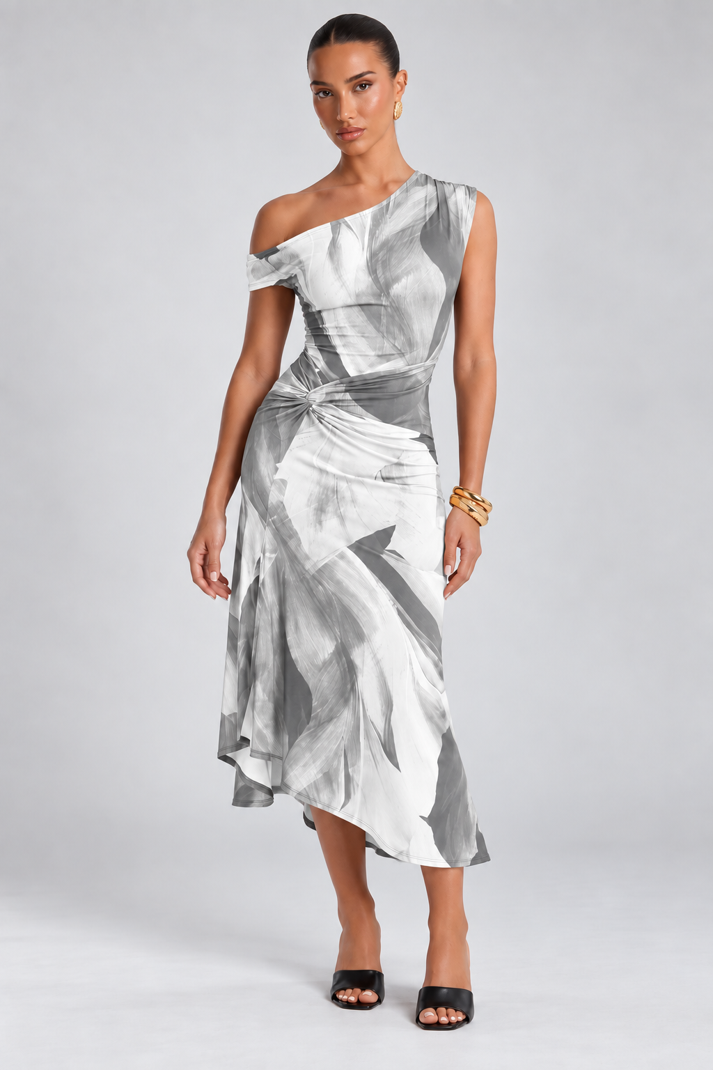 Vestido amara color blanco, vista completa del diseño