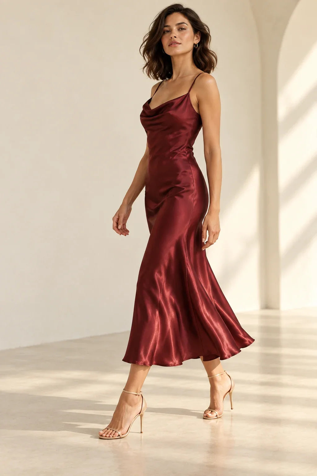 Vestido Éloise · Caída y movimiento
