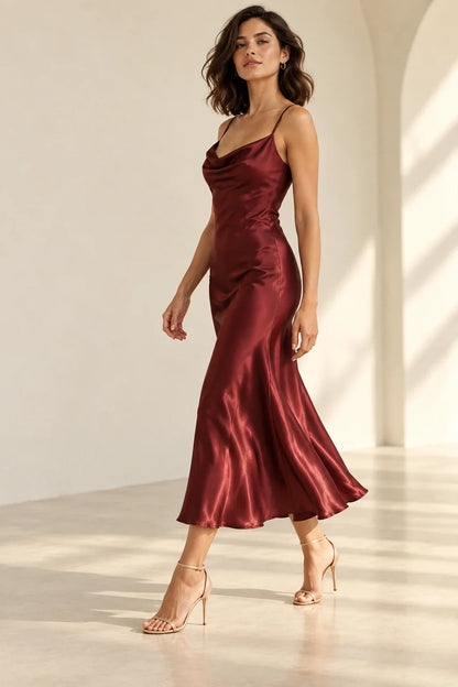 Vestido Éloise · Caída y movimiento