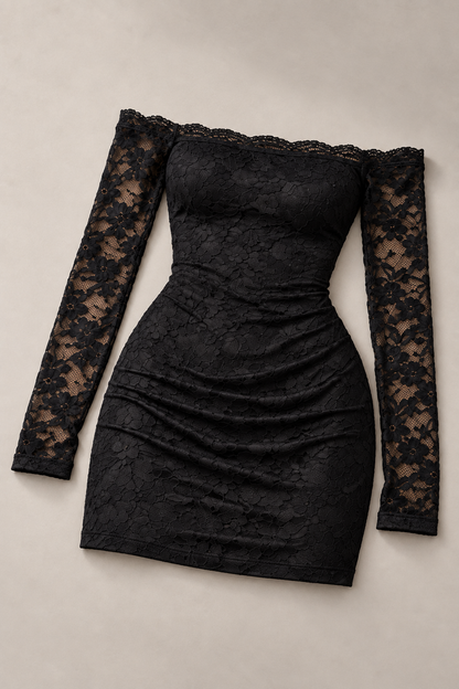 Vestido de Encaje Noire · SILKARA — otra perspectiva